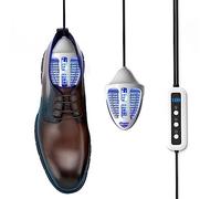 7117shoe Dryer y deodorizer, desodorante de zapatos, secador de pies y botas, eliminación de olores de zapatos, Ambientador de zapatos, cronómetro inteligente, 1 par (7117-XD-11)