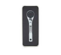 711L Flat End EDC Ratchet Wrench - Screwdriver Accessory Compatible with Multitools' Flat Bit Adapters (with key ring hole)
