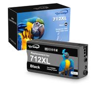 712 cartuchos de tinta negro para cartucho de tinta HP 712 712XL 3ED70A 3ED71A para HP DesignJet T650, T630, T250, T230