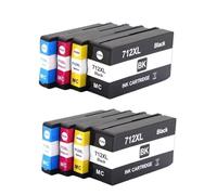 712 XL 712XL 3ED71A 3ED67A Cartucho De Inyección De Tinta Remanufacturado. Compatible Con HP DesignJet T210 T230 T250 T650 Impresora(712XL 2SET)