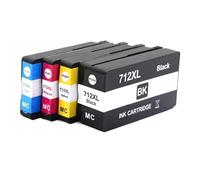 712 XL 712XL 3ED71A 3ED67A Cartucho De Inyección De Tinta Remanufacturado. Compatible Con HP DesignJet T210 T230 T250 T650 Impresora(712XL 1SET)