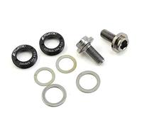 FSA manivela de Acero Unisex JIS autoextraíble Perno, Negro, tamaño M8