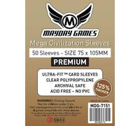 [7151] Premium Mega Civilization Sleeves 75x105mm pack of 50