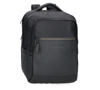 Pepe Jeans Sail up Mochila para Portátil Portátil 15,6 Pulgadas Negro 31x44x15 cms Poliéster y PU 20,46L by Joumma Bags