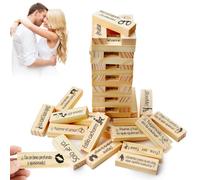 71Nmly Juego Erótico Español Torre de Madera 48 Piezas,Bloques apilables de Torre para Parejas,Juegos Hot para Adultos,Juegos para Parejas En La Intimidad,Regalos para Una Cita Nocturna