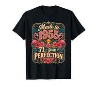 71st Birthday Made in 1955 Tropical Flamingo 71 Year Old Camiseta