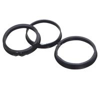 72,6-65,1mm 400 Uds Anillo De Centrado De Rueda De Plástico Negro Espaciadores De Llanta Accesorios De Piezas Separadores De Rueda