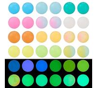 72 abalorios de silicona de 12 mm que brillan en la oscuridad, cuentas espaciadoras redondas luminosas, 12 colores para pulseras, aretes, collares, fabricación de joyas