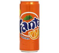 72 botes de limonada naranja de Fanta 330 ml 100% naranjas italianas