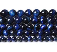 72 cuentas sueltas de ojo de tigre azul lapislázuli de 10 mm, piedras preciosas energéticas, poder curativo para hacer joyas, 2 hebras de 32 pulgadas