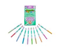 CRAYOLA- Fine Line Markers 10 marcadores de Colores de bondad, Multicolor, Count (Pack of 1) (Vivid Toy Group 928294.024)