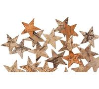 72 estrellas de abedul naturales, 4 cm, corteza de abedul, decoración de Navidad, corteza de abedul, corteza de madera de abedul, decoración de Navidad, corteza y abedul.