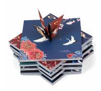 72 hojas de papel de origami, grullas de 14,2 cm, hechas a mano, para bodas, fiestas, cumpleaños, baby shower, decoración, deseos