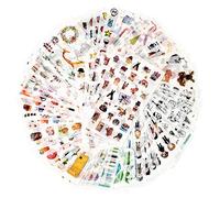 72 Hojas de Pegatinas de Scrapbook, Washi, Decoración, Planificador y Diario para Adultos - Álbum, Fabricación de Tarjetas, Arte y Artesanía (Innocence)