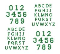 72 letras y números bordados, parches termoadhesivos para mochilas, parches de reparación de ropa