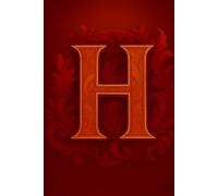 72 page read lined journal notebook with the capital letter H on the front.