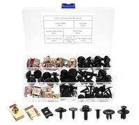 72 Pcs Tornillos Coche y U Clips de Grapas Coche Paneles de Puerta, Tuercas de Clip de Sujeción Tipo U, Tuercas en U de Metal para Automóviles Guardabarros de Parachoques