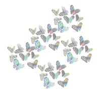 72 pegatinas de pared 3D coloridas con mariposas huecas, pegatinas extraíbles para múltiples superficies, decoraciones para tartas de cumpleaños, decoración del hogar, pegatinas de mariposas
