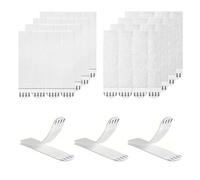 72 Piezas Command Tiras Adhesivas Ganchos Para Colgar Cuadros 19 X 92 Mm Para Carteles, Marcos Y Espejos (Blanco)
