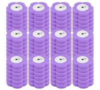 72 piezas de cabezal de escobilla de inodoro desechable, cabezal de de esponja azul con recarga de detergente, para WC para lavabo, bañera, piscina (72 piezas púrpura)