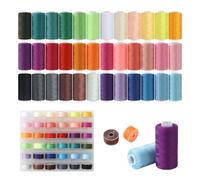 72 Piezas Juego De Hilos De Coser, 36 Colores De Hilos De Coser, 400 Yardas De Hilos De Coser Para Maquina Resistente Por Bobina, 36 Carretes De Overlock, Compatible Con MáQuinas De Coser