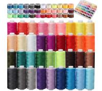72 Piezas Kit Surtido Hilos Maquina Coser, 400 Yardas Hilo Coser para Máquinas Coser Overlock, Bobinas Coser Poliéster para Uso Diario, Carretes Hilo Tejer y Bordar Mano(36 Colores)