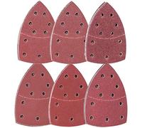 72 Piezas Papel de Hojas de Lijas para Lijadora Mouse, Lijas Triangular 105x152mm, 11 Agujeros, Grano 40 60 80 120 180 240 para Lijado Pulido