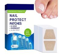 72 Piezas Parches para hongos en las uñas, tratamiento hongos uñas pies, Limpieza de hongos en las uñas de los pies, 8-Hour Overnight Nail Repair Cuidado Excavación (72pcs)