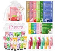 72 piezas rituals set de regalo mujer, cremas de manos,parches debajo de los ojos, mascarilla facial y bálsamos labiales , suministros de fiesta de spa, recuerdos de fiesta para bodas, baby shower