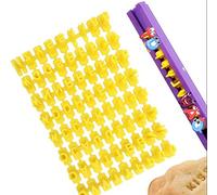 72 sellos de letras del alfabeto, molde de bricolaje para galletas y pasteles, set de herramientas para decoración de repostería