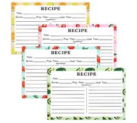 72 tarjetas de recetas, tarjetas de recetas de 4 x 6 de doble cara, tarjetas de recetas para despedida de soltera y boda, tarjetas de recetas de 4 x 6 para despedida de soltera, 4 tipos de diseño de