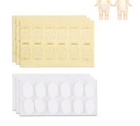 72 Unidades Cinta Adhesiva para Sonny Angel Hipper, Doble Cara Almohadillas Adhesivas Transparentes Repuesto de Pegatinas Minifiguras Sujeción Segura para Decoración DIY