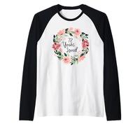 72 Years Loved Women Men 72 Years Old 72th Birthday Camiseta Manga Raglan