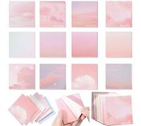 720 blocs de notas adhesivas para acuarela, 12 estilos, múltiples diseños de notas autoadhesivas, blocs de notas autoadhesivas para recordatorios, estudio, trabajo, oficina, escuela y hogar (2.8 x 2.8 pulgadas)