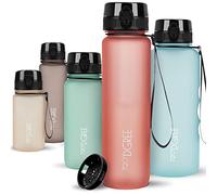 720°DGREE Botella Agua 1 Litro “uberBottle“ - Tamiz-Fruta, softTouch - Sin BPA, Prueba de Fugas, Reutilizable - Cantimplora, Water Bottle ideal para Deporte, Fitness, Gimnasio, Senderismo, Ciclismo