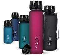 720°DGREE Botella Agua 1 Litro “uberBottle“ - Tamiz-Fruta, softTouch - Sin BPA, Prueba de Fugas, Reutilizable - Cantimplora, Water Bottle ideal para Deporte, Fitness, Gimnasio, Senderismo, Ciclismo
