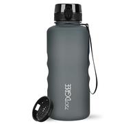 720°DGREE Botella Agua 2 Litros “uberBottle“ - Tamiz-Fruta, softTouch - Sin BPA, Prueba de Fuga, Reutilizable, Antigoteo - XXL Cantimplora, Water Bottle ideal para Fitness, Gimnasio, Deporte, Outdoor