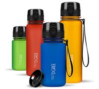 720°DGREE Botella Agua Niños 350ml “uberBottle“ - Tamiz-Fruta, softTouch - Sin BPA, Prueba de Fuga, Reutilizable - Cantimplora ligera - Water Bottle ideal para Escuela Infantil, Niña, Joven, de 3 Años