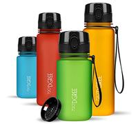 720°DGREE Botella Agua Niños 350ml “uberBottle“ - Tamiz-Fruta, softTouch - Sin BPA, Prueba de Fuga, Reutilizable - Cantimplora ligera - Water Bottle ideal para Escuela Infantil, Niña, Joven, de 3 Años