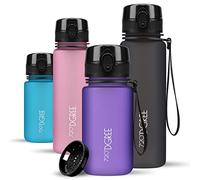720°DGREE Botella Agua Niños 350ml “uberBottle“ - Tamiz-Fruta, softTouch - Sin BPA, Prueba de Fuga, Reutilizable - Cantimplora ligera - Water Bottle ideal para Escuela Infantil, Niña, Joven, de 3 Años