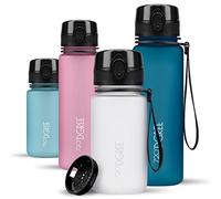 720°DGREE Botella Agua Niños 350ml “uberBottle“ - Tamiz-Fruta, softTouch - Sin BPA, Prueba de Fuga, Reutilizable - Cantimplora ligera - Water Bottle ideal para Escuela Infantil, Niña, Joven, de 3 Años