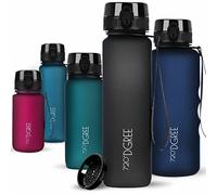 720°DGREE Botella Agua Niños 500ml “uberBottle“ - Tamiz-Fruta, softTouch - Sin BPA, Prueba de Fugas, Reutilizable - Cantimplora delgada, ligera - Water Bottle para Escuela, Niña, Deporte, Ciclismo