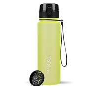 720°DGREE Botella Agua Niños 500ml “uberBottle“ - Tamiz-Fruta, softTouch - Sin BPA, Prueba de Fugas, Reutilizable - Cantimplora delgada, ligera - Water Bottle para Escuela, Niña, Deporte, Ciclismo