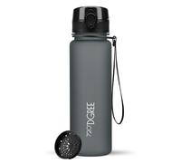 720°DGREE Botella Agua Niños 500ml “uberBottle“ - Tamiz-Fruta, softTouch - Sin BPA, Prueba de Fugas, Reutilizable - Cantimplora delgada, ligera - Water Bottle para Escuela, Niña, Deporte, Ciclismo