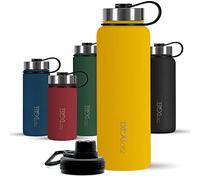 720°DGREE Botella Agua Termo Acero Inoxidable “noLimit“ - 410ml, 530ml, 710ml, 950ml, 1200ml - Sin BPA Free, Antigoteo y Prueba de Fugas - Frasco térmico, Cantimplora Aislada +Cubierta Deportes Gratis