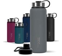 720°DGREE Botella Agua Termo Acero Inoxidable “noLimit“ - 410ml, 530ml, 710ml, 950ml, 1200ml - Sin BPA Free, Antigoteo y Prueba de Fugas - Frasco térmico, Cantimplora Aislada +Cubierta Deportes Gratis