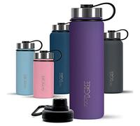 720°DGREE Botella Agua Termo Acero Inoxidable “noLimit“ - 410ml, 530ml, 710ml, 950ml, 1200ml - Sin BPA Free, Antigoteo y Prueba de Fugas - Frasco térmico, Cantimplora Aislada +Cubierta Deportes Gratis