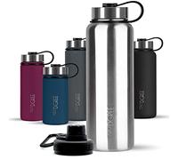 720°DGREE Botella Agua Termo Acero Inoxidable “noLimit“ - 950ml - Sin BPA Free, Antigoteo y Prueba de Fugas - Frasco térmico, Cantimplora Aislada Bebida Caliente Frío con Gas +Cubierta Deporte Gratis