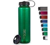 720°DGREE Botella de Agua Basic “simplBottle” - 1 Litro, 1000ml, Verde | Sin BPA Beber, Deportiva, Outdoor, Niños