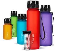 720°DGREE Botella de agua uberBottle - 1 litro, 1l, 1000ml | Novedosa botella deportiva | Sin BPA | Para niños, fitness, bicicleta, deportes, fútbol, guardería, escuela, pequeños, antigoteo